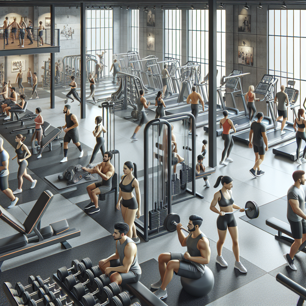 Spor salonu iç mekan